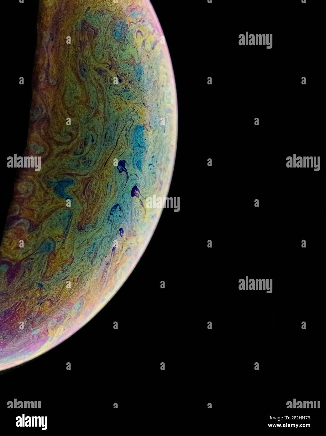 Macro Bubble/Planet photograph Stock Photo