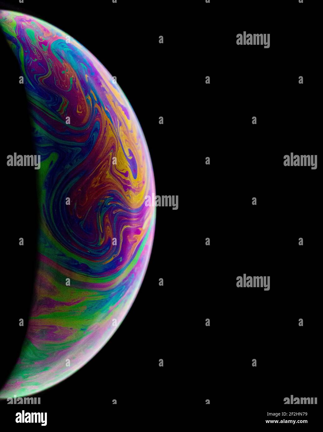 Macro Bubble/Planet photograph Stock Photo