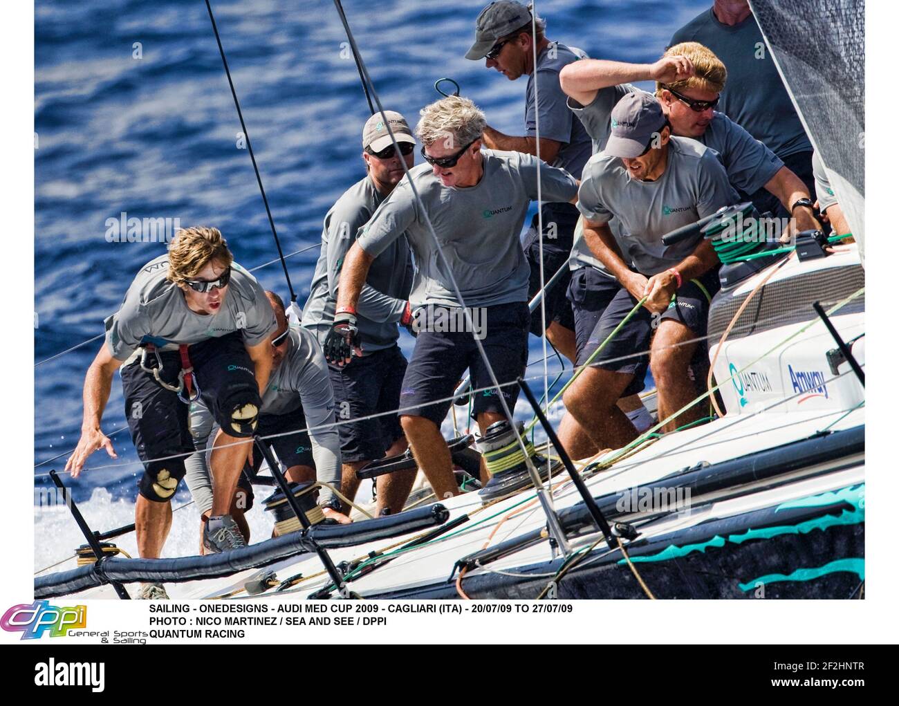 SAILING - ONEDESIGNS - AUDI MED CUP 2009 - CAGLIARI (ITA) - 20/07/09 TO 27/07/09PHOTO : NICO MARTINEZ / SEA AND SEE / DPPI QUANTUM RACING Stock Photo