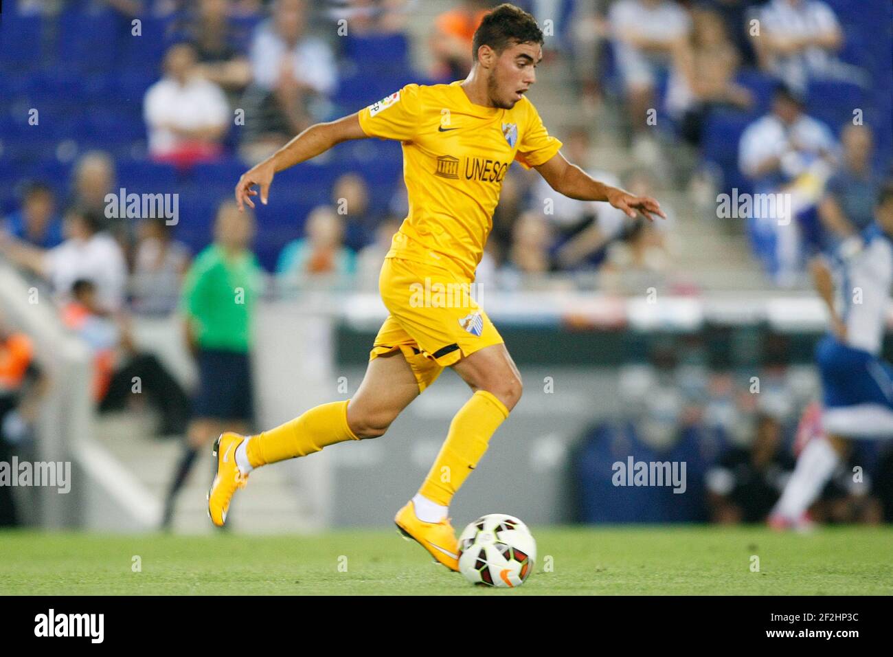 Ricardo Horta of Malaga during the Spanish Championship Liga football match between RCD Espanyol and Malaga CF on September 20, 2014 at Power 8 stadium in Barcelona, Spain. Photo Bagu Blanco / DPPI Stock Photo