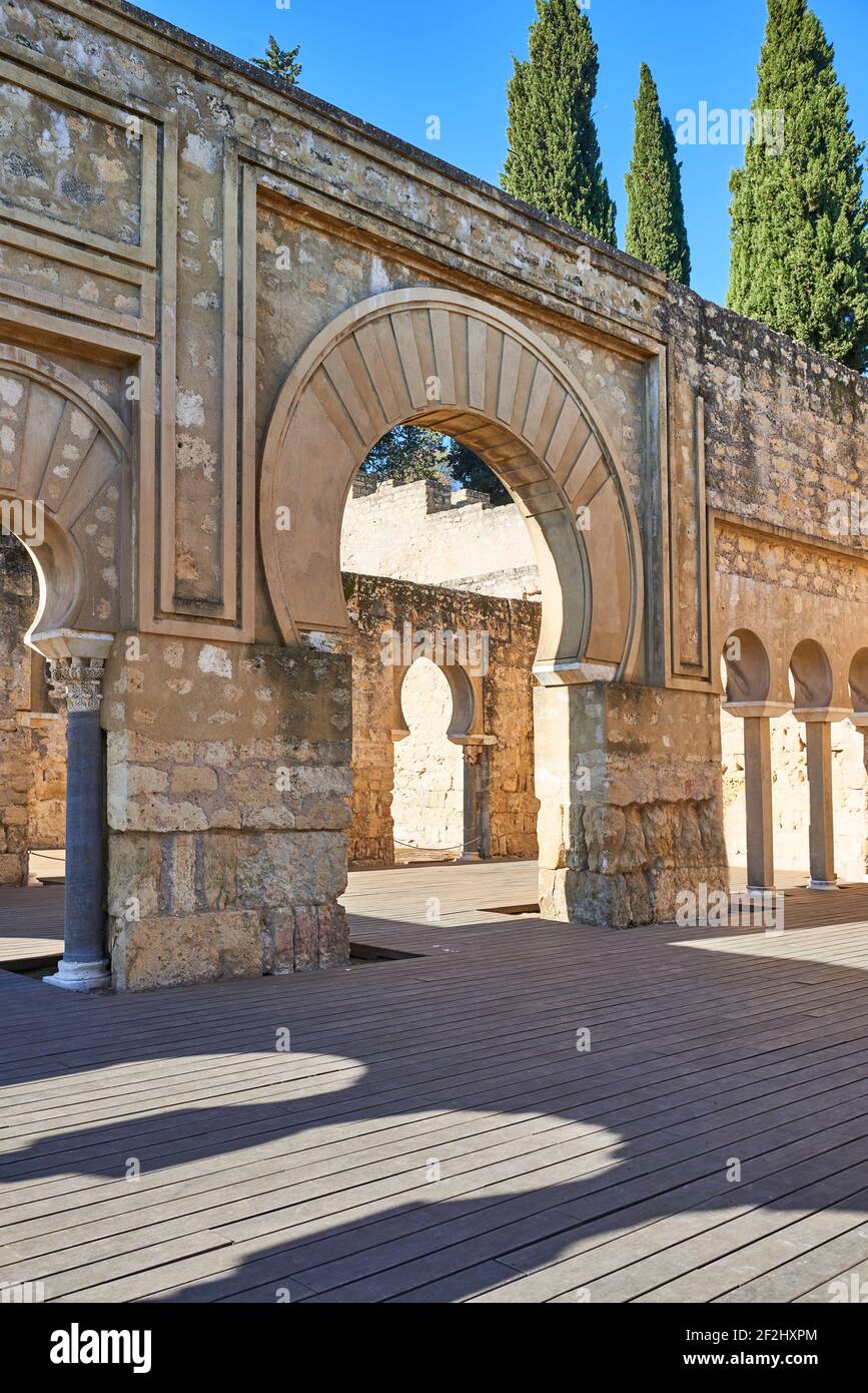 Medina Azahara (Medinat al-Zahra)(Abderramán III (Abd al-Rahman III, al-Nasir)), residence of the andalusian Calif, Province Cordoba, Andalucia, Spain Stock Photo
