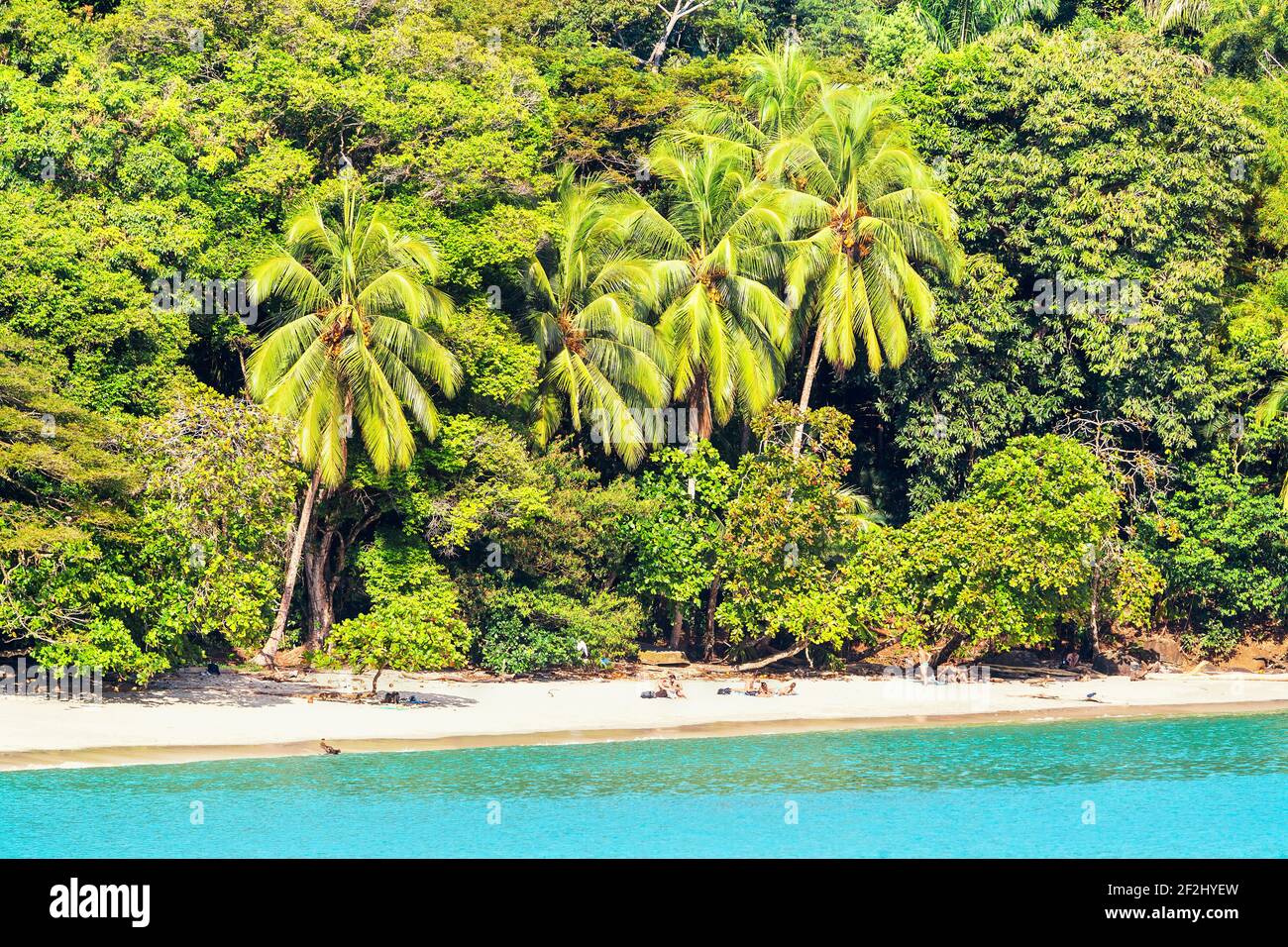Tropical beach, Manuel Antonio National Park, Quepos, Costa Rica Stock Photo
