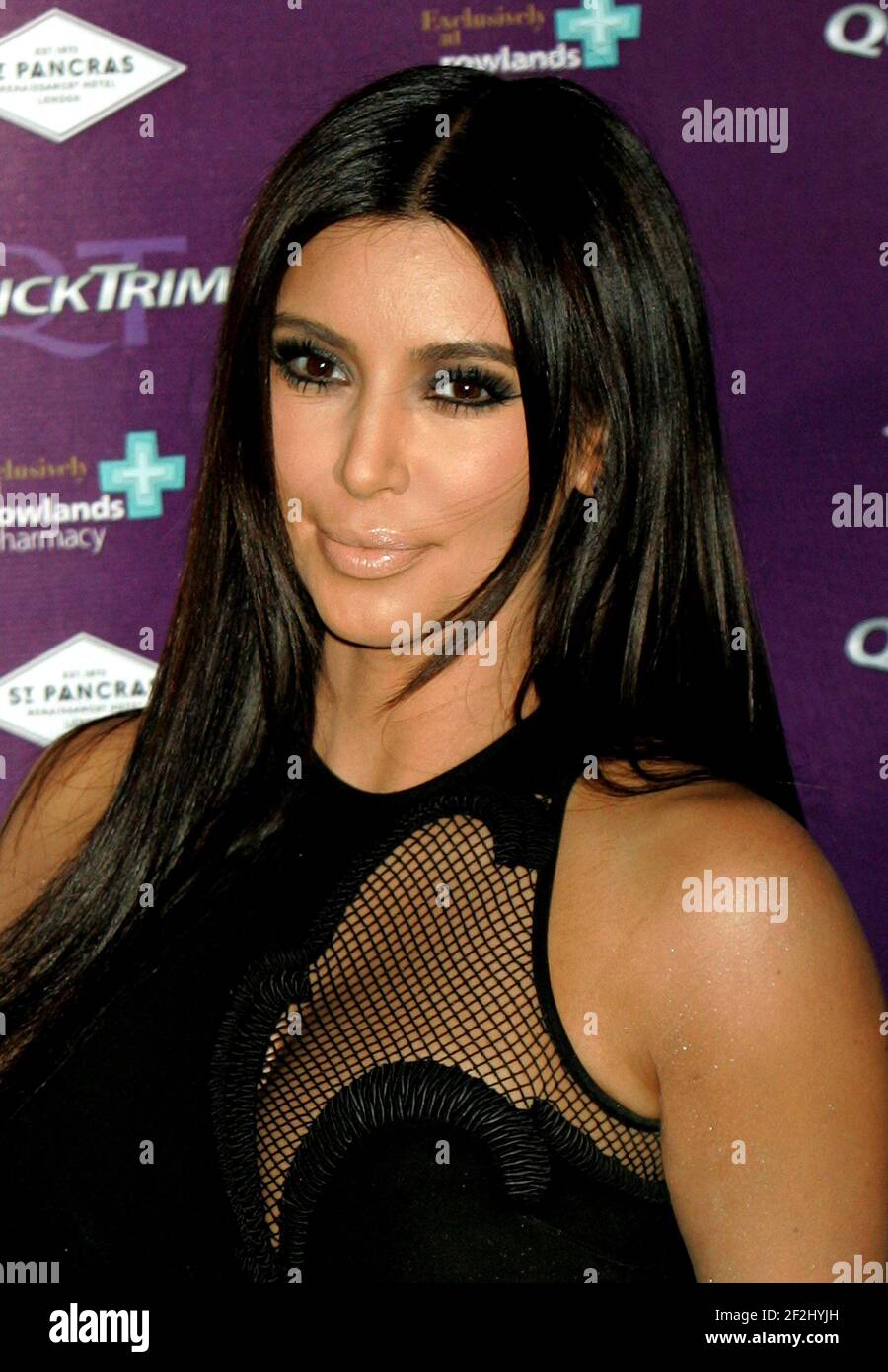 London, UK. 18th May 2012. Kim Kardashian arrives at her Quick Trim Fragrance Launch at the Renaissance Hotel,St Pancras in London, England. Stock Photo