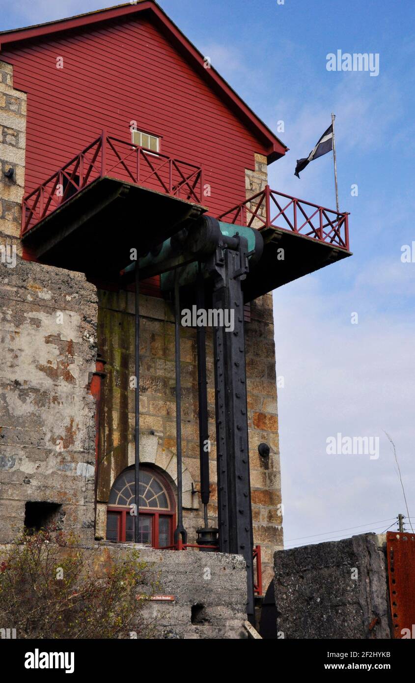 Cornwalls Industrial Heritage Twin Pools Gold Stock Photo 330996185