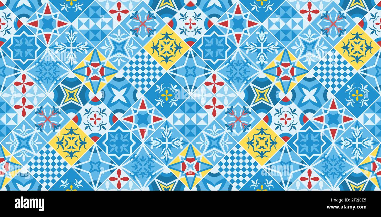 Portuguese style tiles background. Blue azulejos tiles from Portugal ...