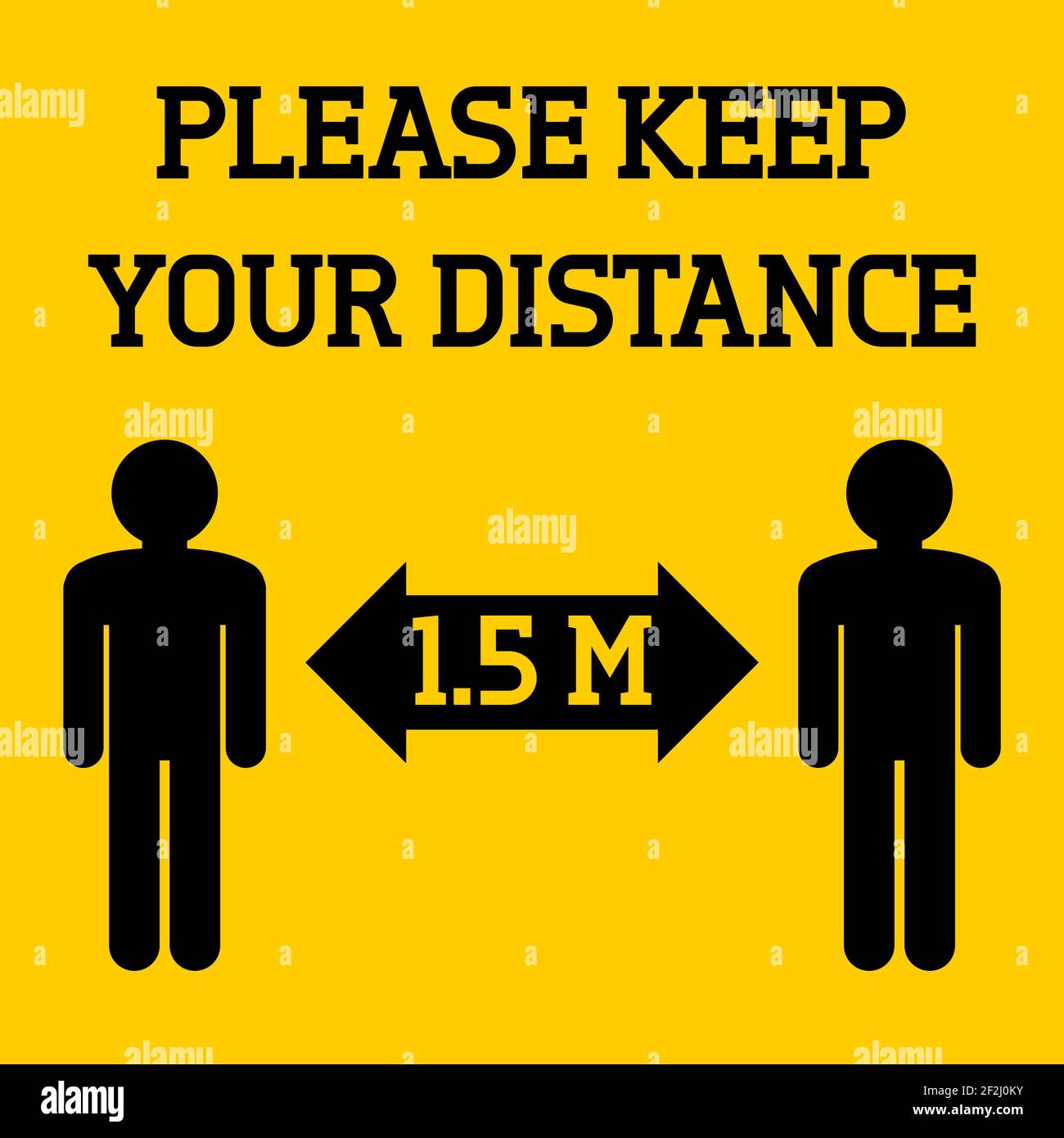 Please keep your distance. Social distancing vector sign illustration ...