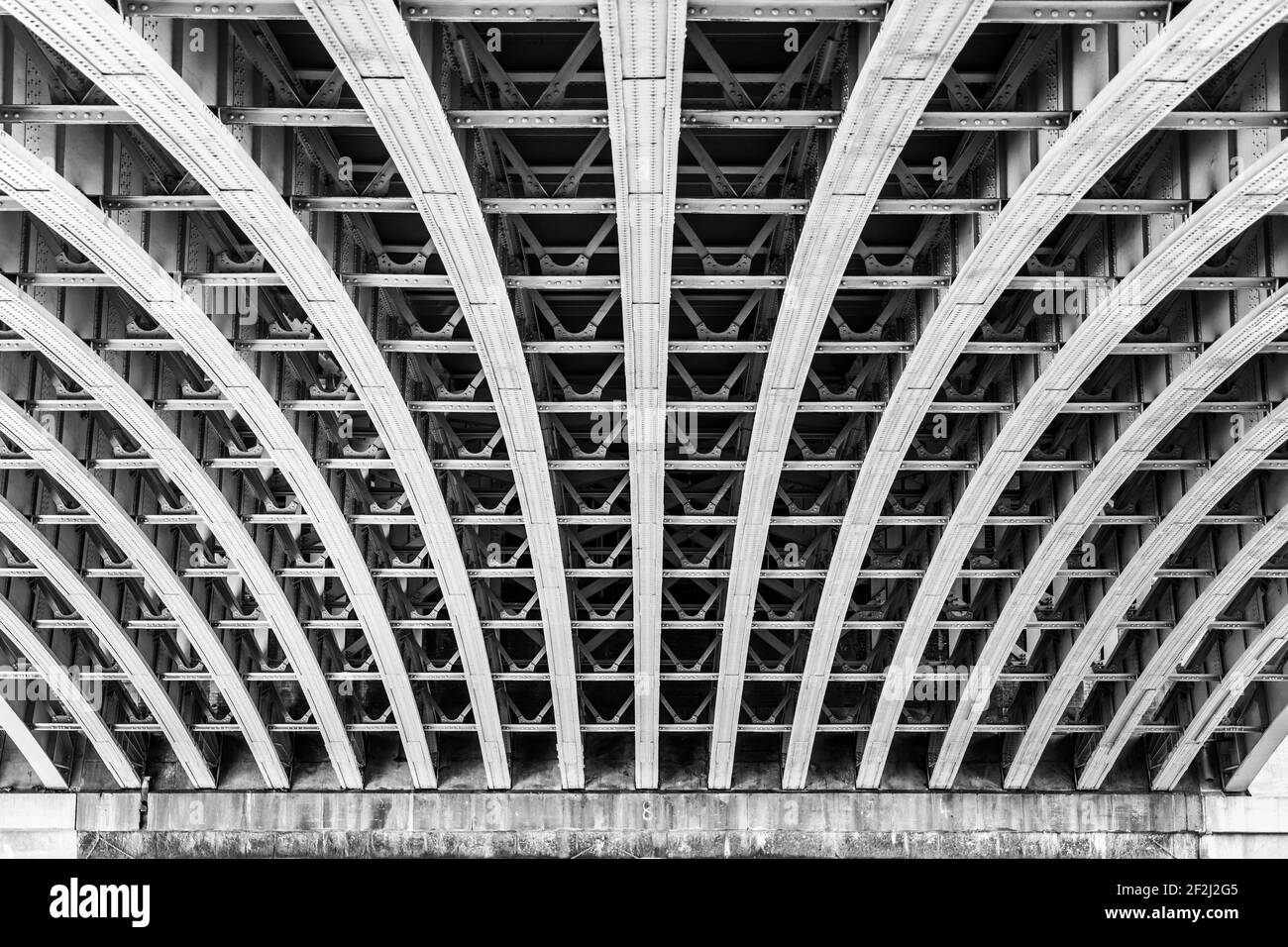 Underside Object abstract image of the underside of a bridge Stock Photo - Alamy