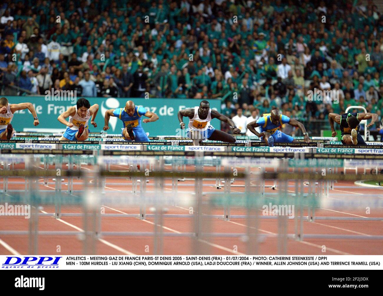Ticket Athlétisme Meeting Gaz De France Paris St Denis 23 Juillet 2004