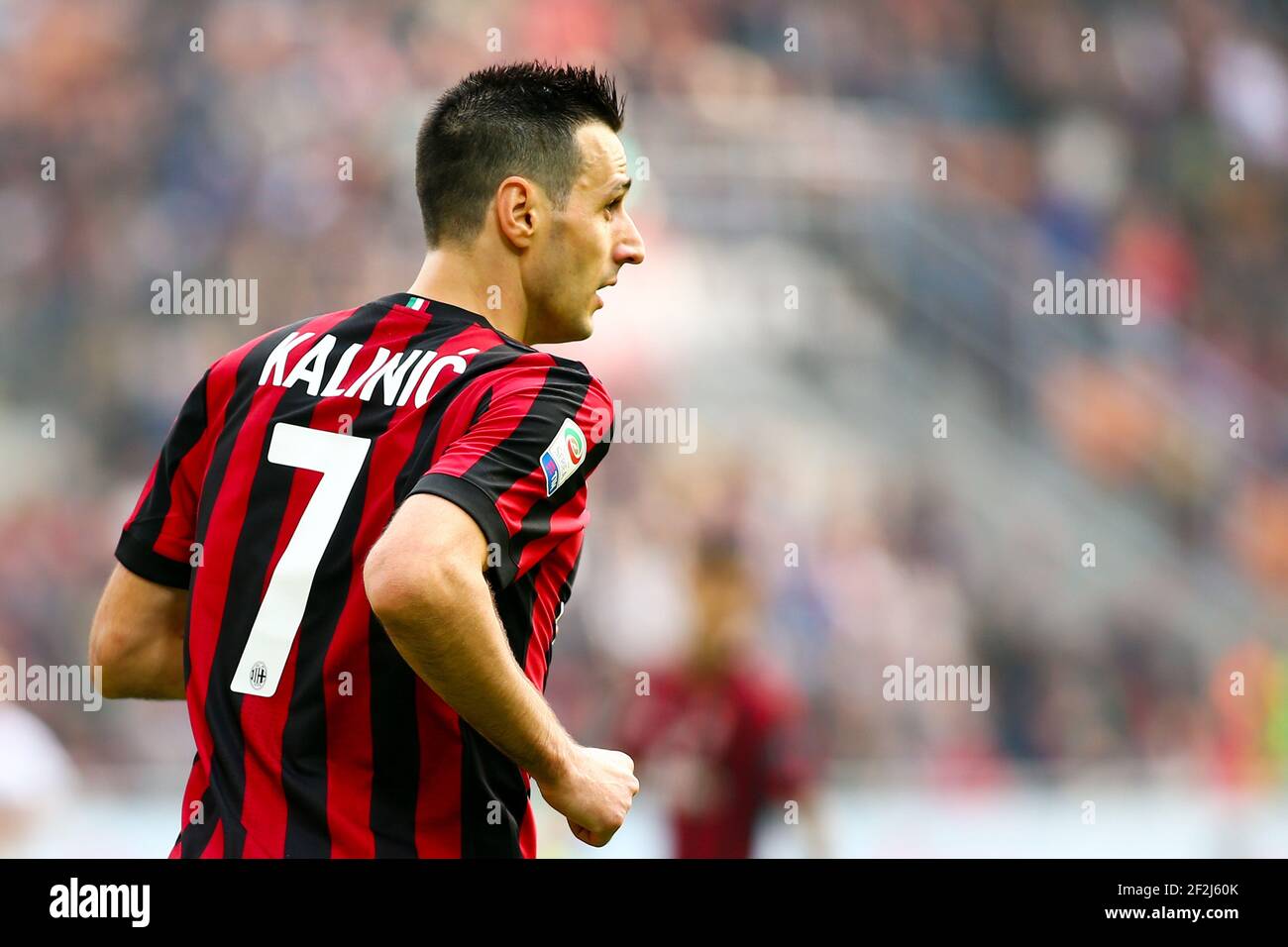 Nikola Kalinic of AC Milan during the Italian championship Serie A football  match between AC Milan