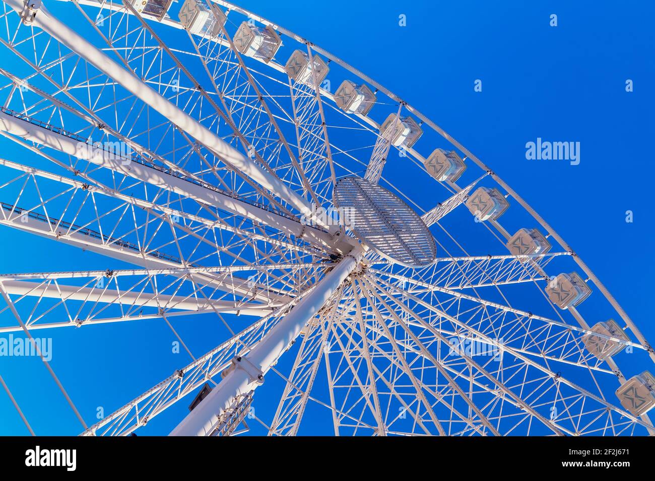Ferris wheel, Porto Antico (Old Port), Genoa, Liguria, Italy, Stock Photo