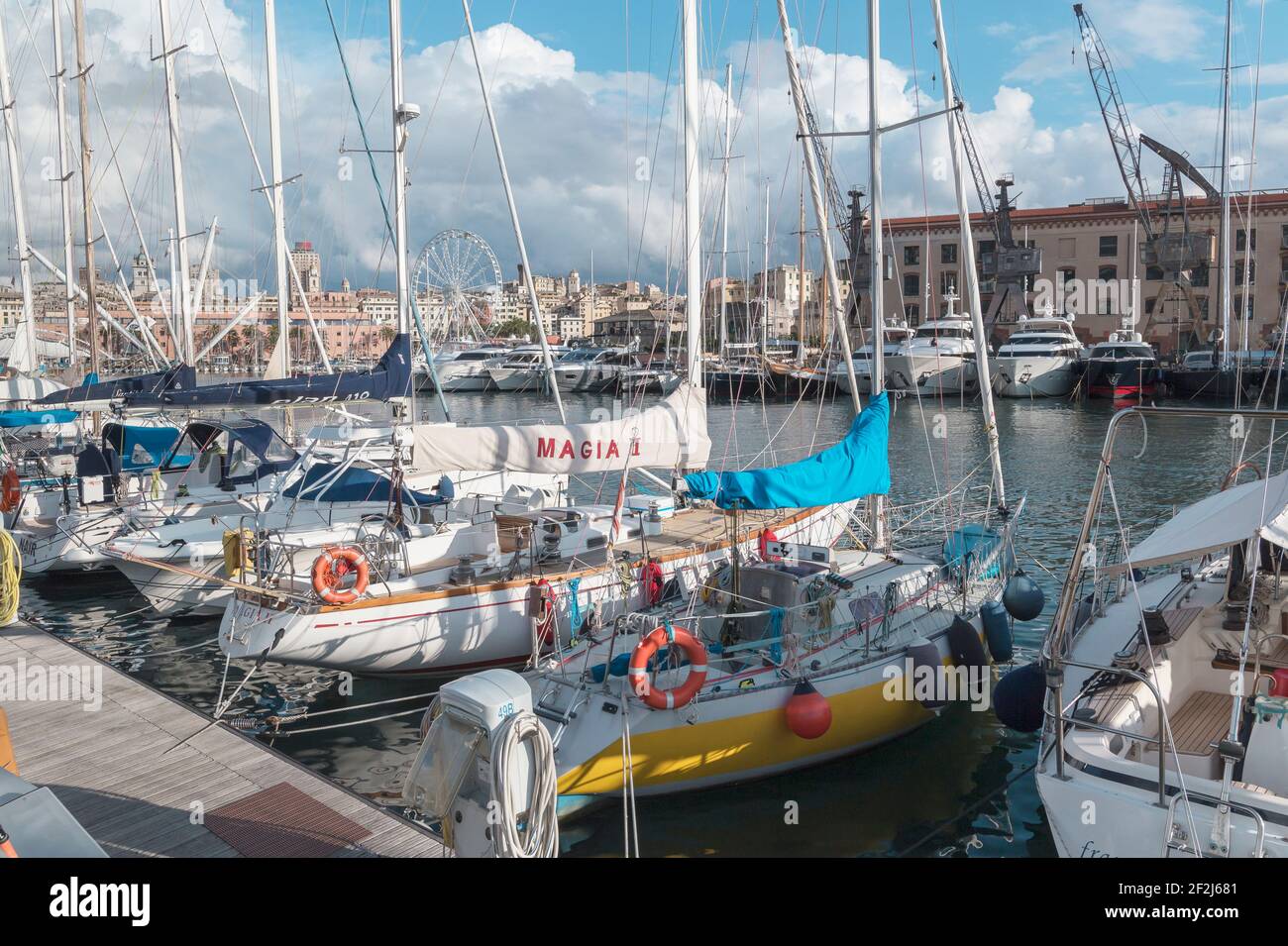 Porto Antico (Old Port), Genoa, Liguria, Italy, Europe, Stock Photo