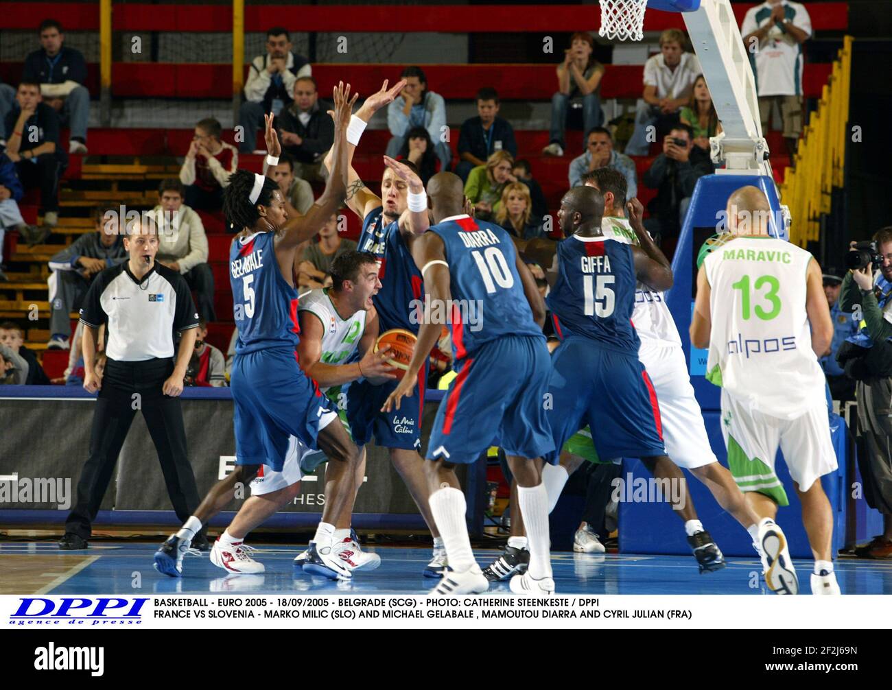 BASKETBALL EURO 2005 18/09/2005 BELGRADE (SCG) PHOTO CATHERINE