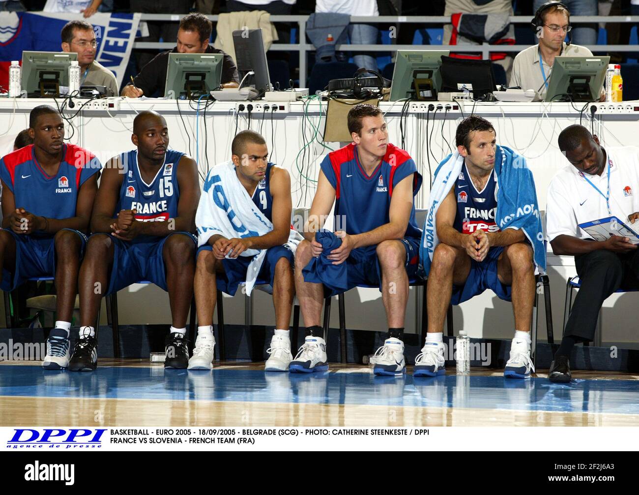 BASKETBALL EURO 2005 18/09/2005 BELGRADE (SCG) PHOTO CATHERINE STEENKESTE / DPPI FRANCE