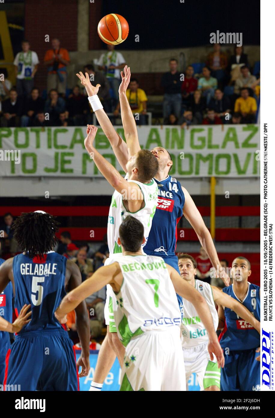 BASKETBALL EURO 2005 18/09/2005 BELGRADE (SCG) PHOTO CATHERINE