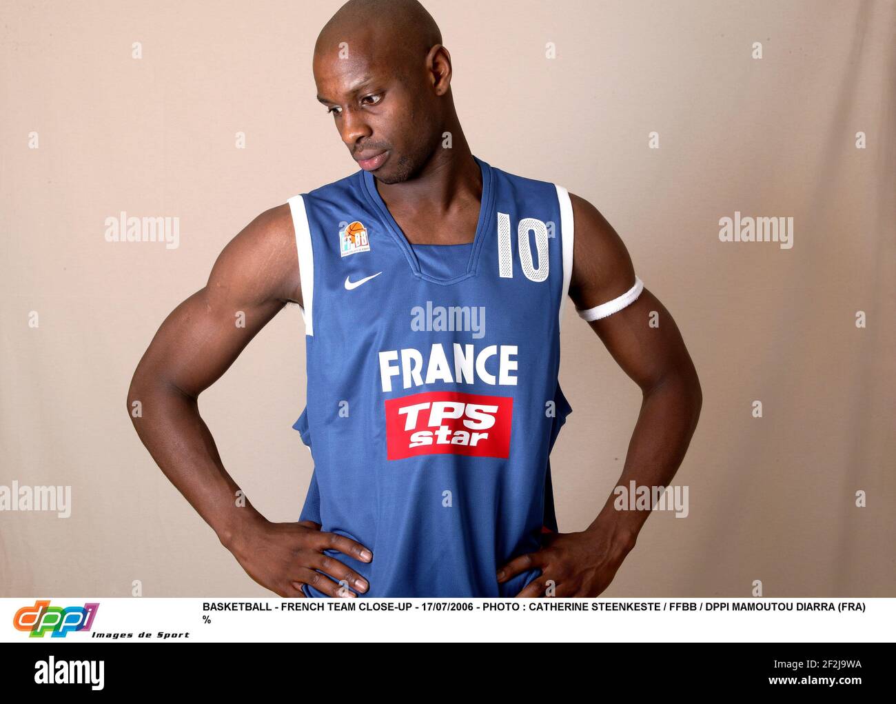 BASKETBALL FRENCH TEAM CLOSEUP 17/07/2006 PHOTO CATHERINE