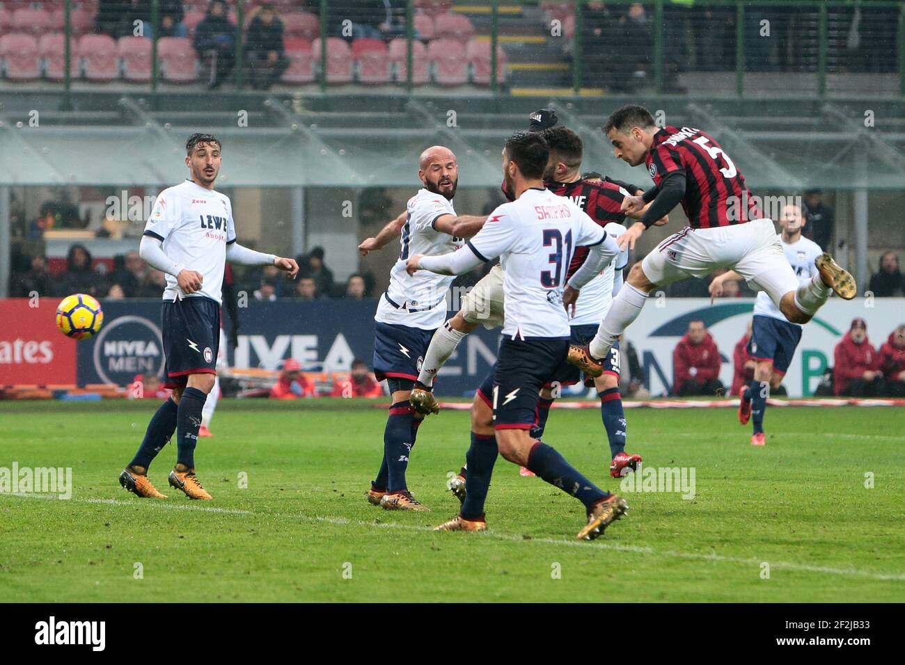 Giacomo Bonaventura, during the Italian Serie A football match between AC Milan and FC Crotone at Giuseppe Meazza - San Siro Stadium in Milan in Italy on January 6, 2018, Photo Morgese - Rossini / DPPI Stock Photo