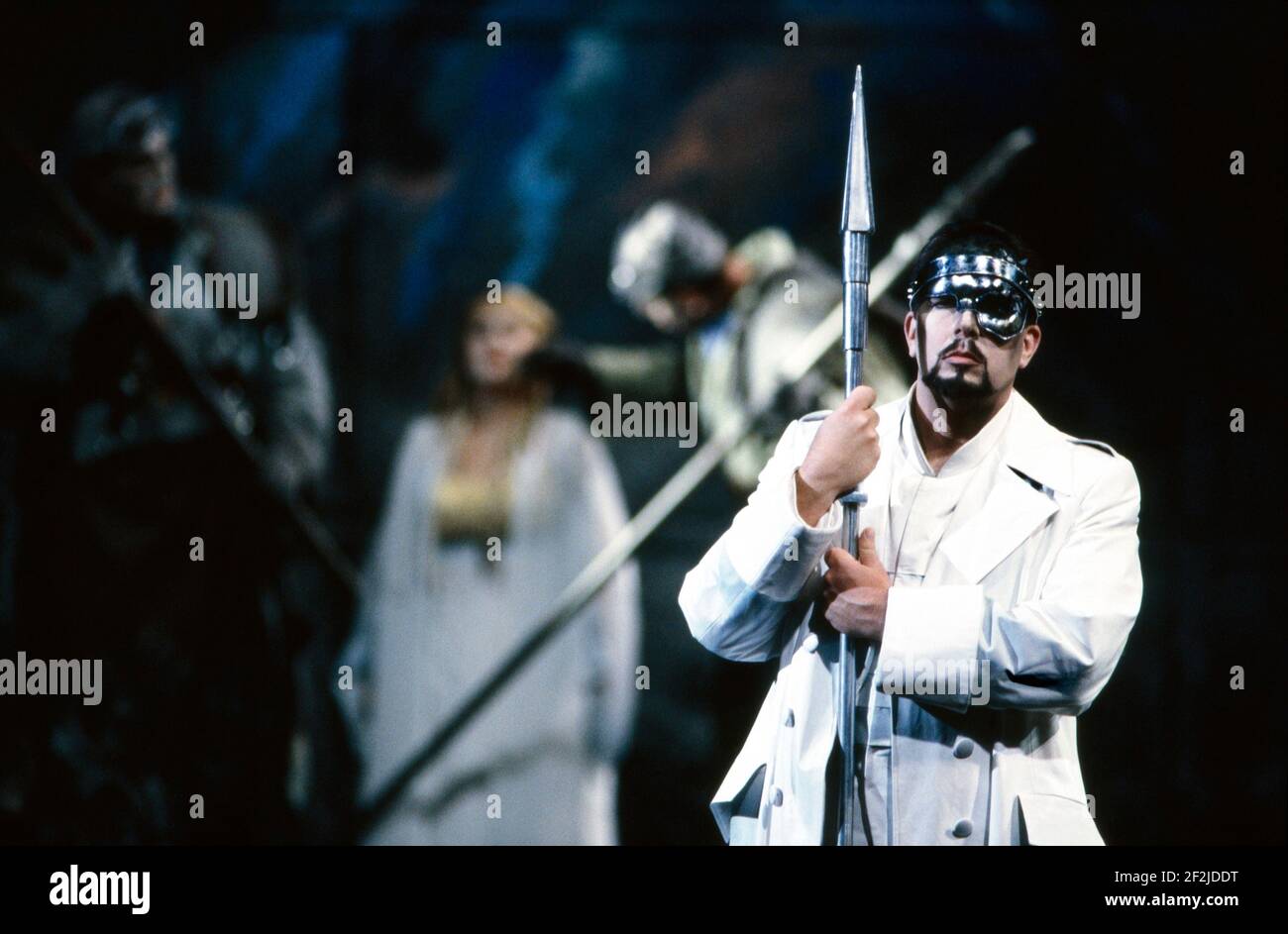James Morris (Wotan) with Franz-Josef Selig (Fafner), Deborah Riedel ...