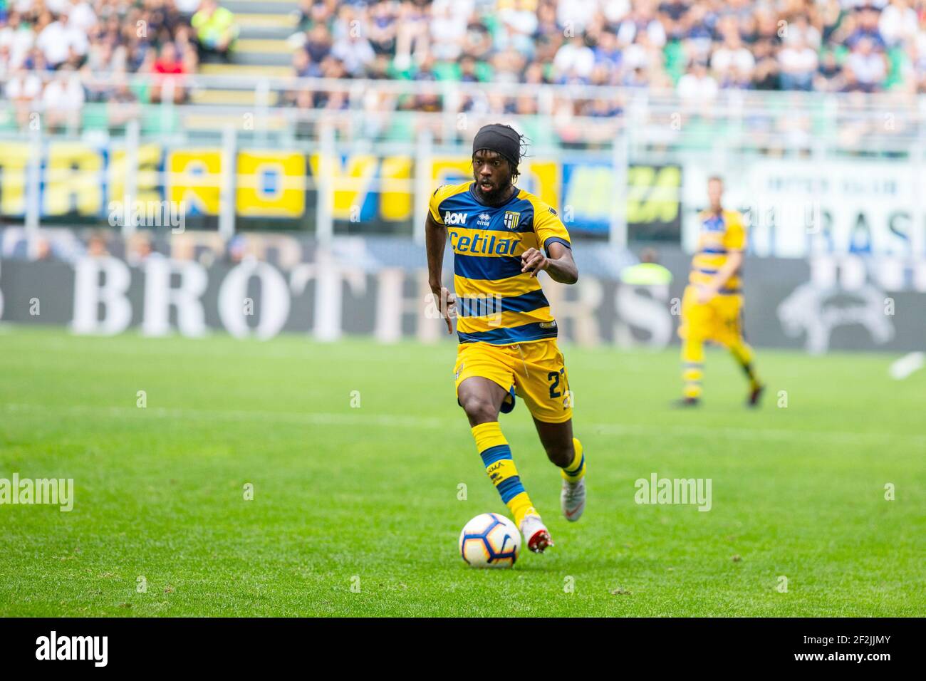 Gervinho of Parma during the Italian championship, Serie A football match between Inter Milan and Parma on September 15, 2018 at Giuseppe Meazza stadium in Milan, Italy - Photo Morgese - Rossini / DPPI Stock Photo