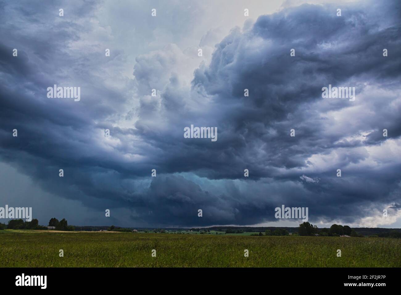 Supercell storm clouds with hail and intence winds Stock Photo - Alamy
