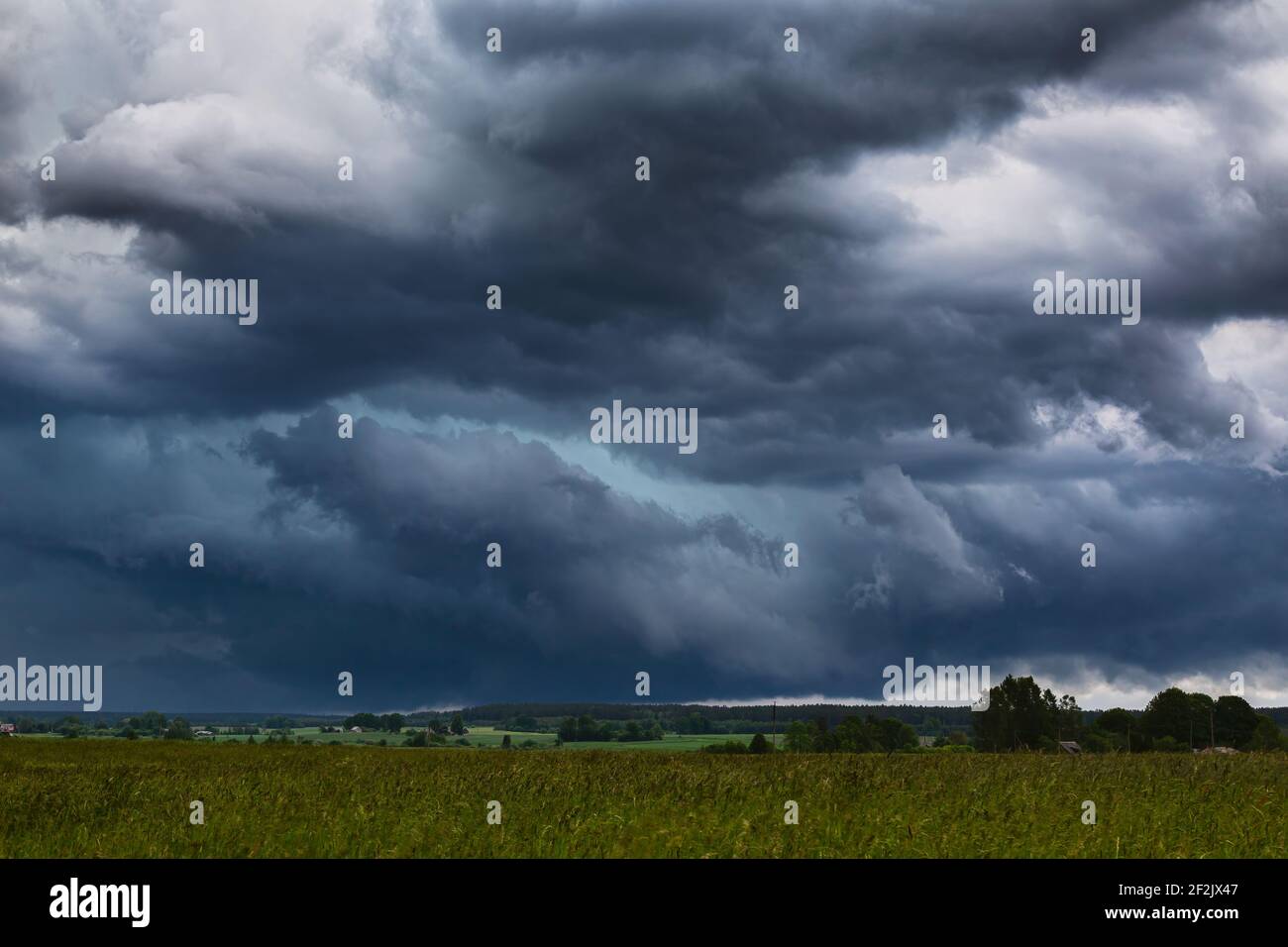 Supercell storm clouds with hail and intence winds Stock Photo - Alamy