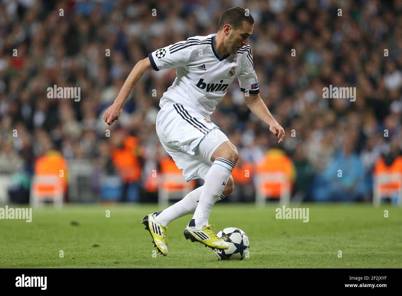 Football Uefa Champions League 12 13 1 2 Final 2nd Leg Real Madrid V Borussia Dortmund Madrid Spa 30 04 13 Photo Manuel Blondeau Aop Press Dppi Karim Benzema Real Stock Photo Alamy