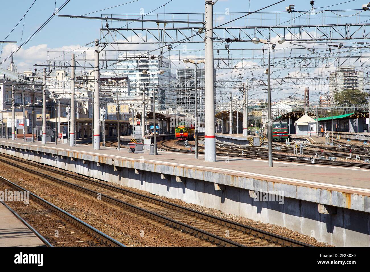 passenger platform (Kursky railway terminal ) is one of the nine main