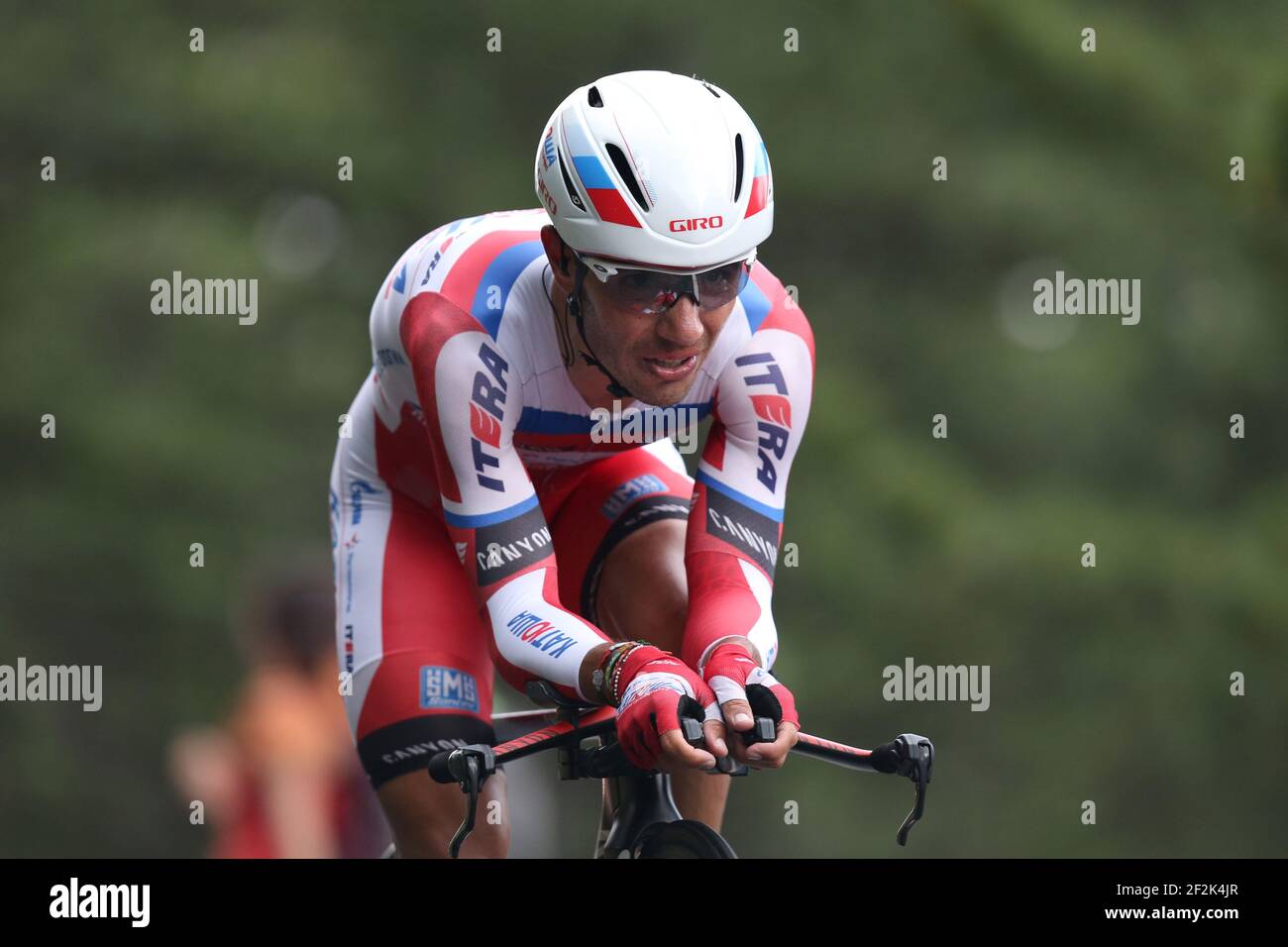 Cycling - UCI World Tour - Tour de France 2013 - Stage 17 - Individual Time Trial - Embrun - Chorges (32 km) - 17/07/2013 - Photo MANUEL BLONDEAU / DPPI - Joaquim Rodriguez of Spain and Team Katusha Stock Photo