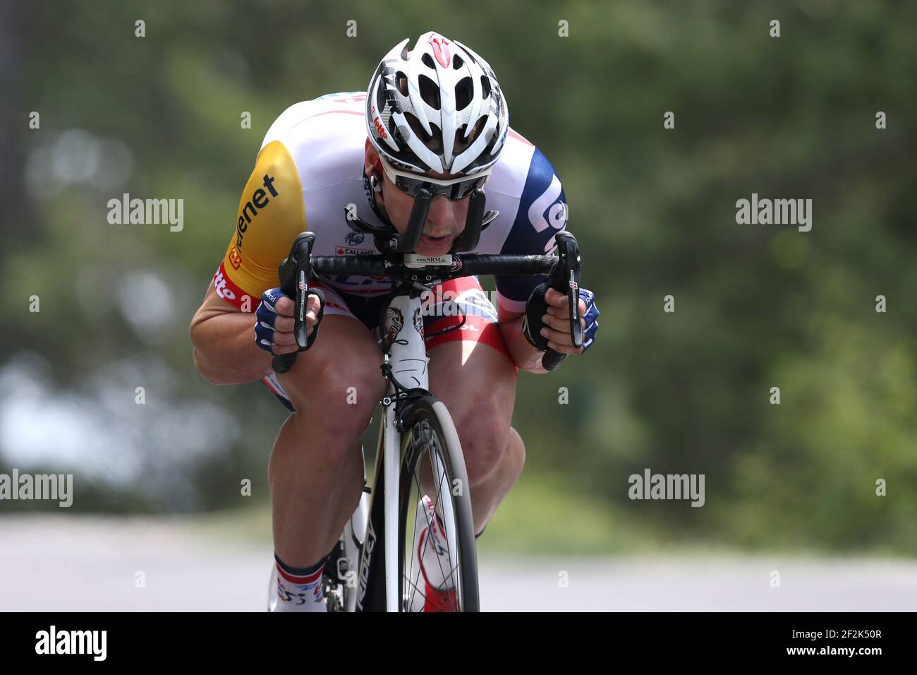 Cycling - UCI World Tour - Tour de France 2013 - Stage 17 - Individual Time  Trial - Embrun - Chorges (32 km) - 17/07/2013 - Photo MANUEL BLONDEAU /  DPPI - Andre Greipel of Germany and Team Lotto-Belisol Stock Photo - Alamy