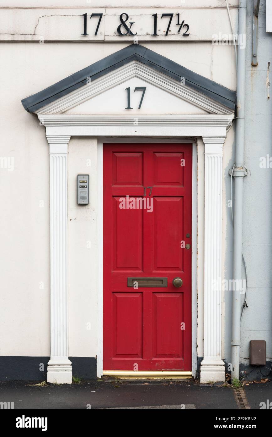 Numbers 17 and 17 1/2 Heavitree Road, Exeter, Devon, UK. Stock Photo