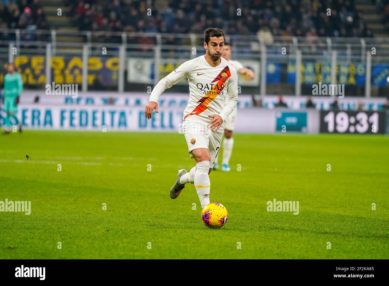 Henrikh Mkhitaryan of Roma after Cristiano Ronaldo scoring 1-1 goal during the Italian championship Serie A football match between AS Roma and Juventu Stock Photo - Alamy