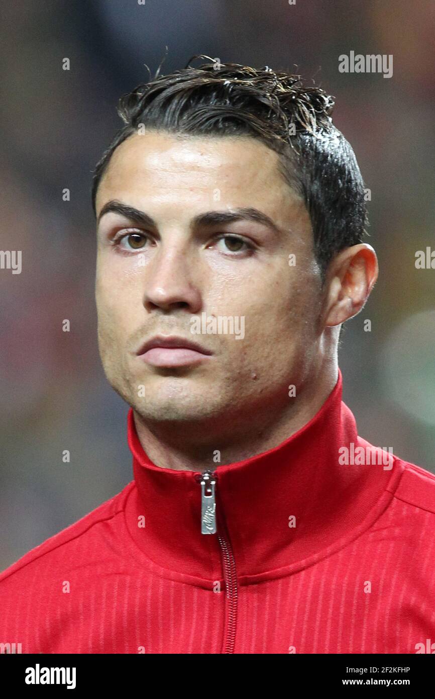 Football - FIFA World Cup 2014 - Qualifiying - Play Offs - 1st Leg - Portugal v Sweden on November 15, 2013 in Lisbon , Portugal - Photo Manuel Blondeau / AOP PRESS / DPPI - Cristiano Ronaldo of Portugal poses prior to the match Stock Photo
