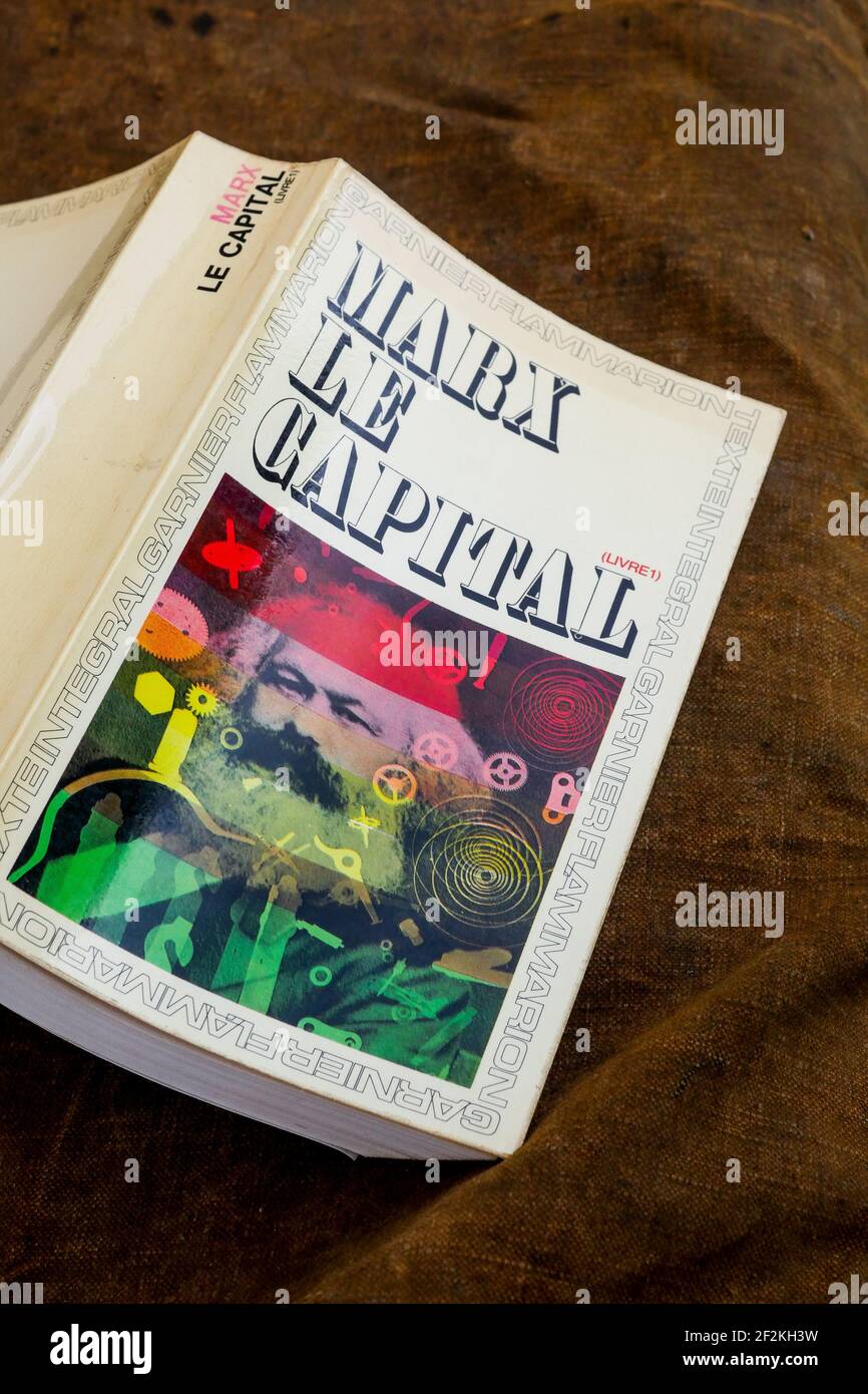 Cover of Le Capital, book written by Karl Marx, France Stock Photo