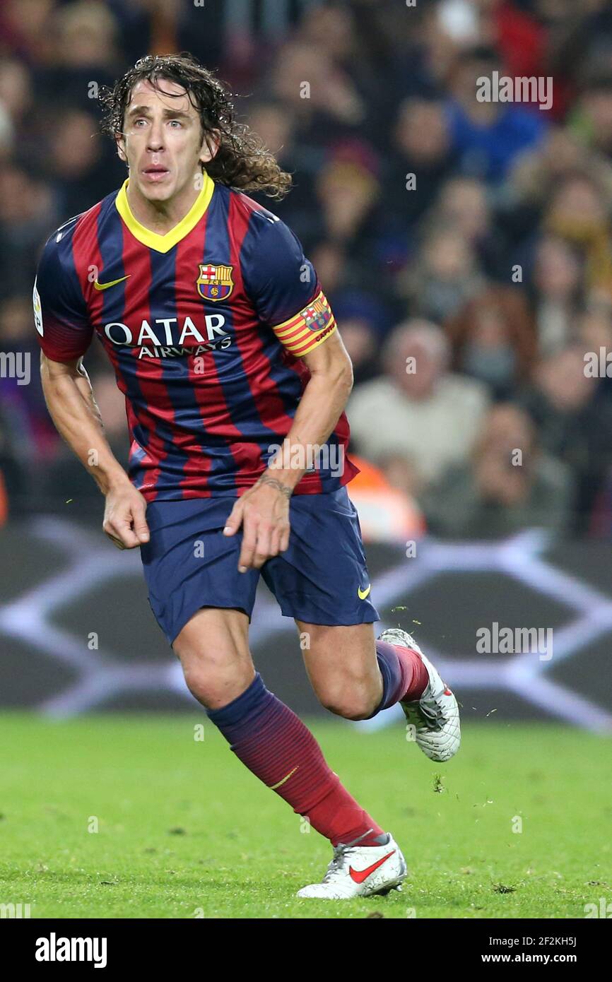 Carles Puyol of FC Barcelona during the Spanish Cup 2013/2014 Copa del Rey between FC Barcelona and Getafe on January 8, 2014 in Barcelona, Spain. Photo Manuel Blondeau / AOP PRESS / DPPI Stock Photo