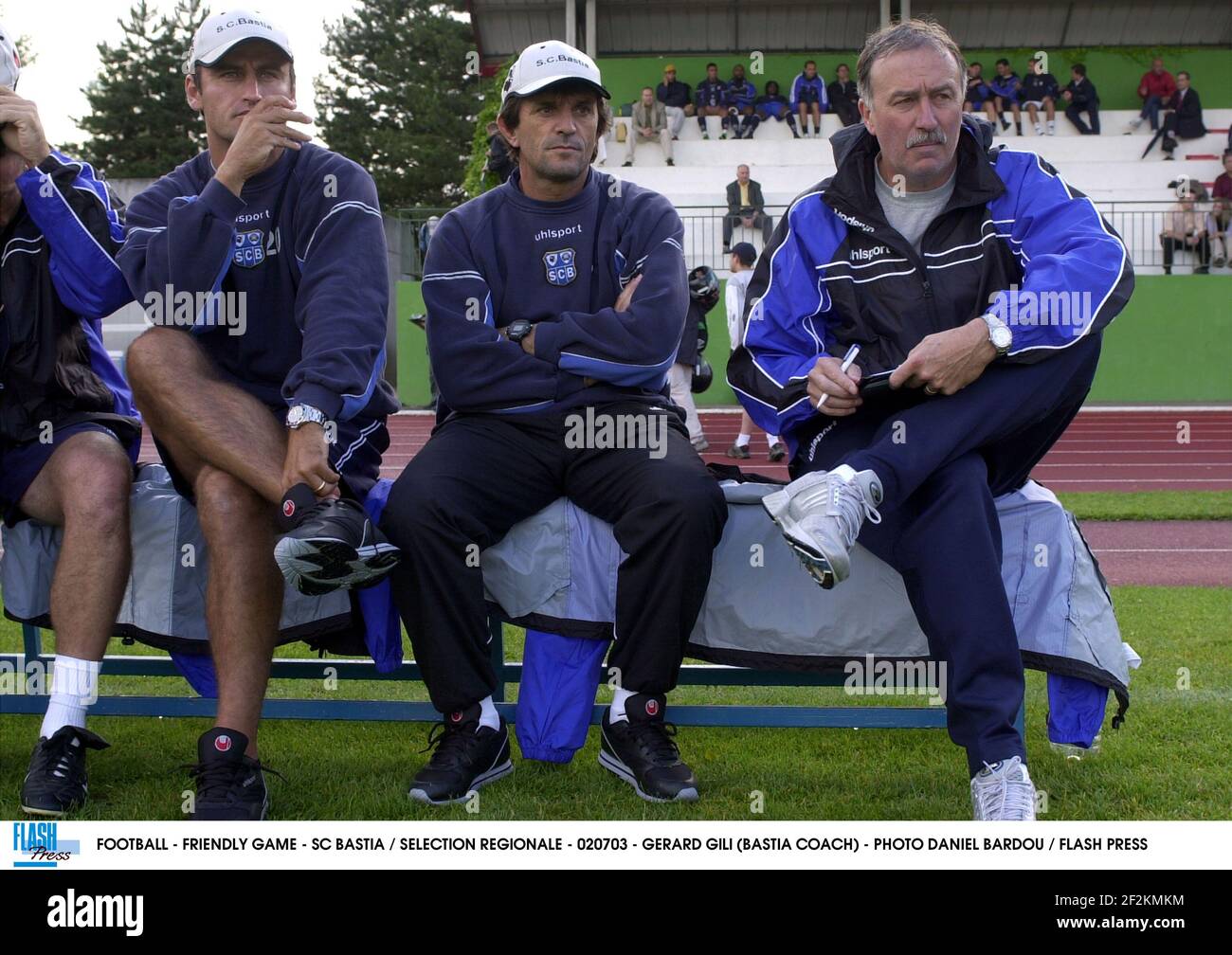 Football Friendly Game Sc Bastia Selection Regionale 0703 Gerard Gili Bastia Coach Photo Daniel Bardou Flash Press Stock Photo Alamy