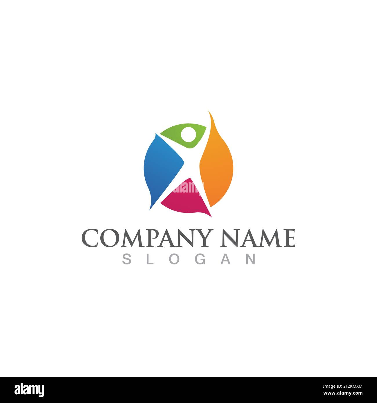 Health poeple logo  sign vector image Stock Vector