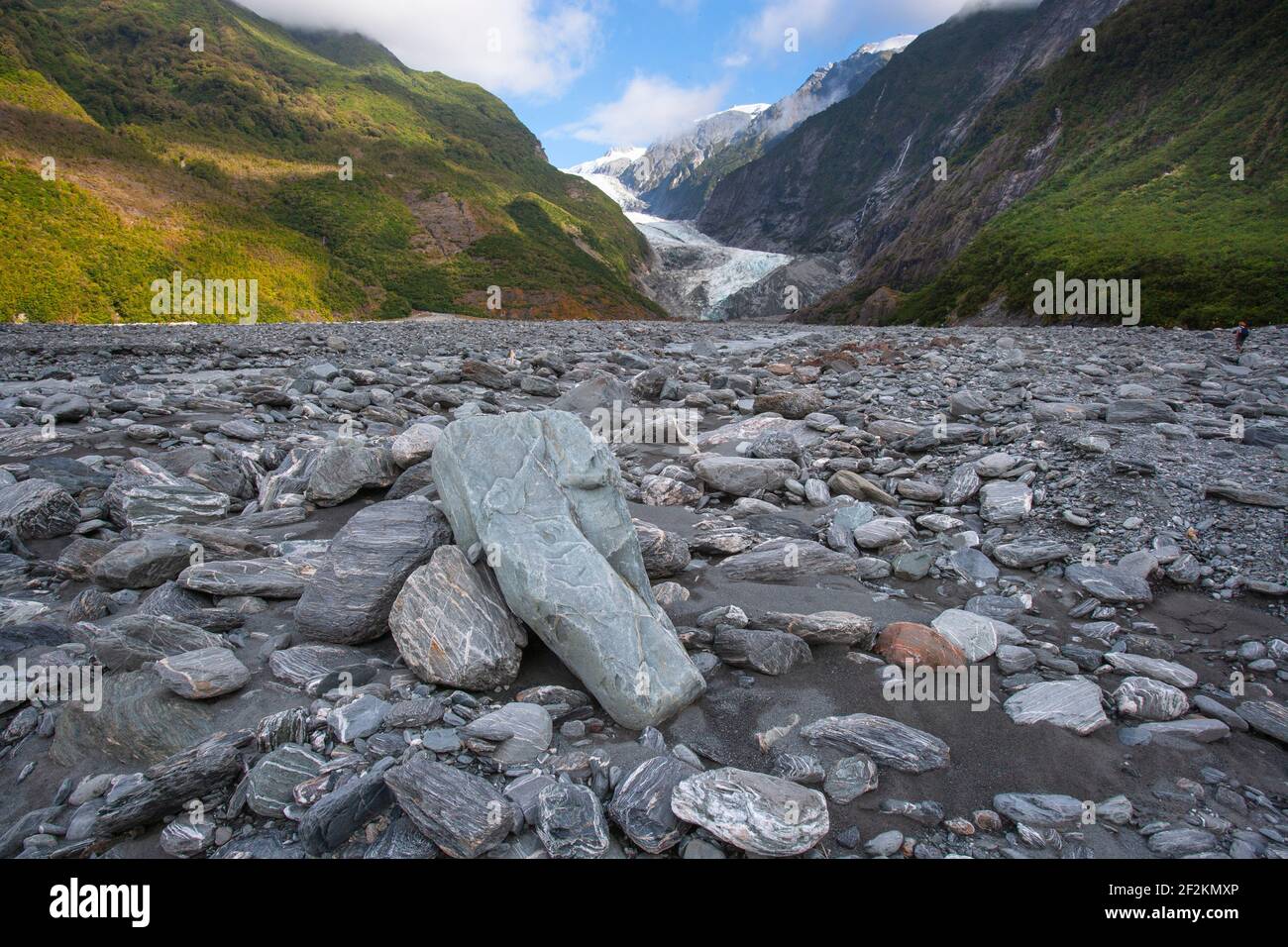 Fox Glacier Mount Cook National Park South Island New Zealand Stock