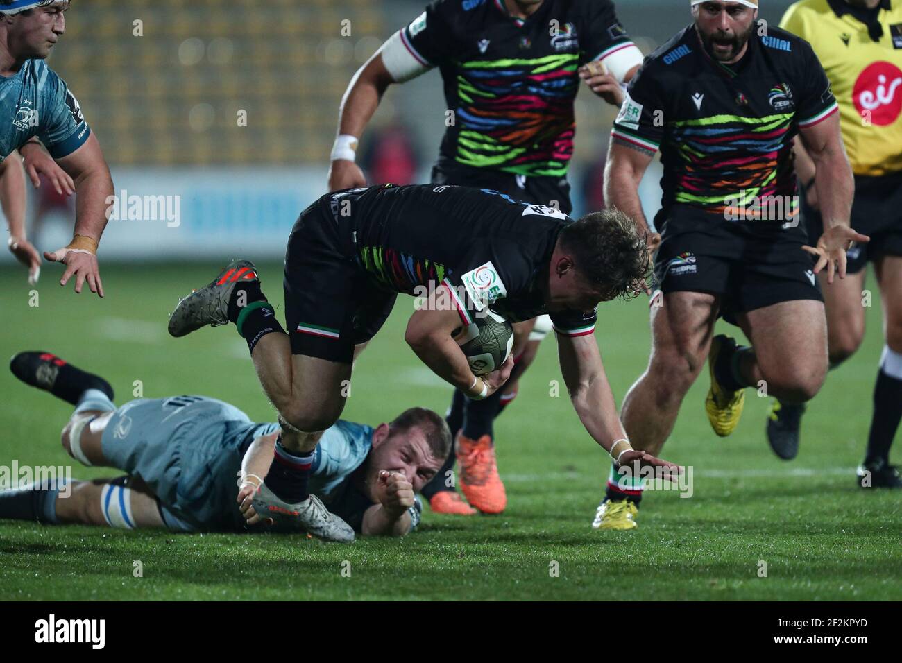 Parma, Italy. 12th Mar, 2021. Jamie Elliot (Zebre Rugby Club) during Zebre  vs Leinster Rugby, Rugby Guinness Pro 14 match in Parma, Italy, March 12  2021 Credit: Independent Photo Agency/Alamy Live News