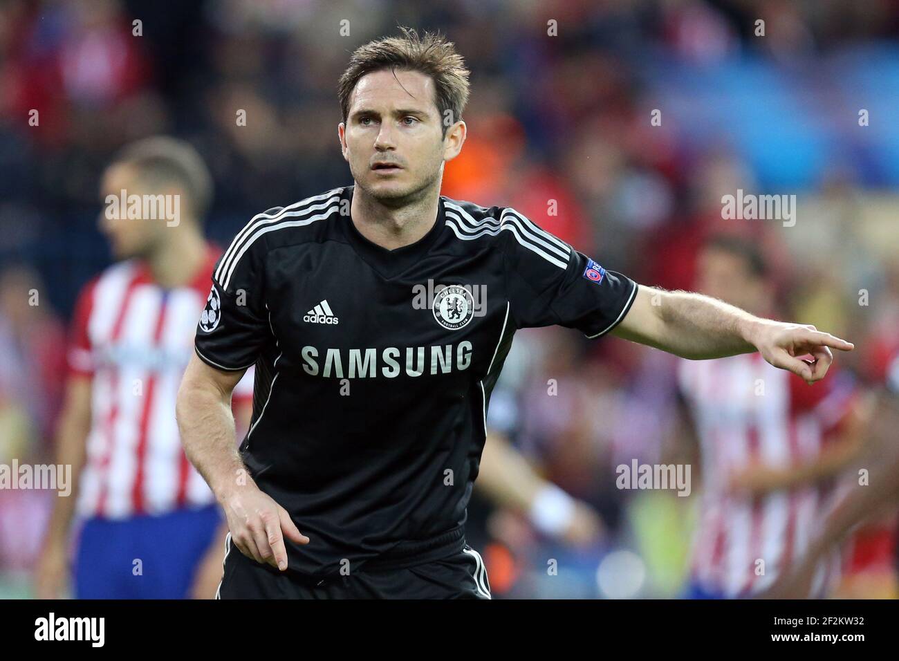 Frank Lampard of Chelsea FC during the UEFA Champions League 2013/2014  football match semi final, first leg between Atletico Madrid and Chelsea on  April 22, 2014 at Vicente Calderon stadium in Madrid,