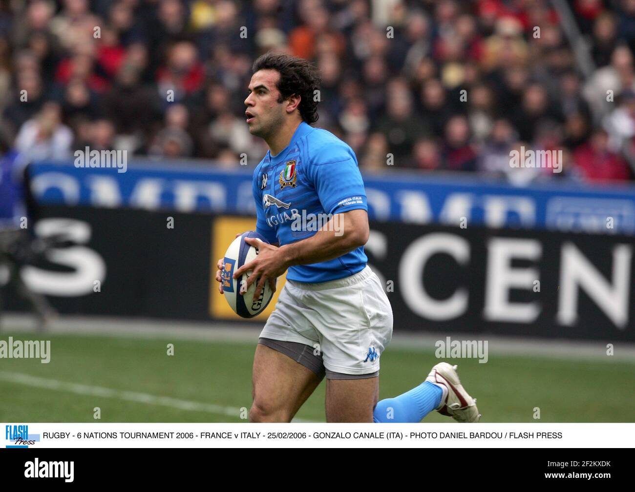 RUGBY - 6 NATIONS TOURNAMENT 2006 - FRANCE v ITALY - 25/02/2006 - GONZALO CANALE (ITA) - PHOTO DANIEL BARDOU / FLASH PRESS Stock Photo