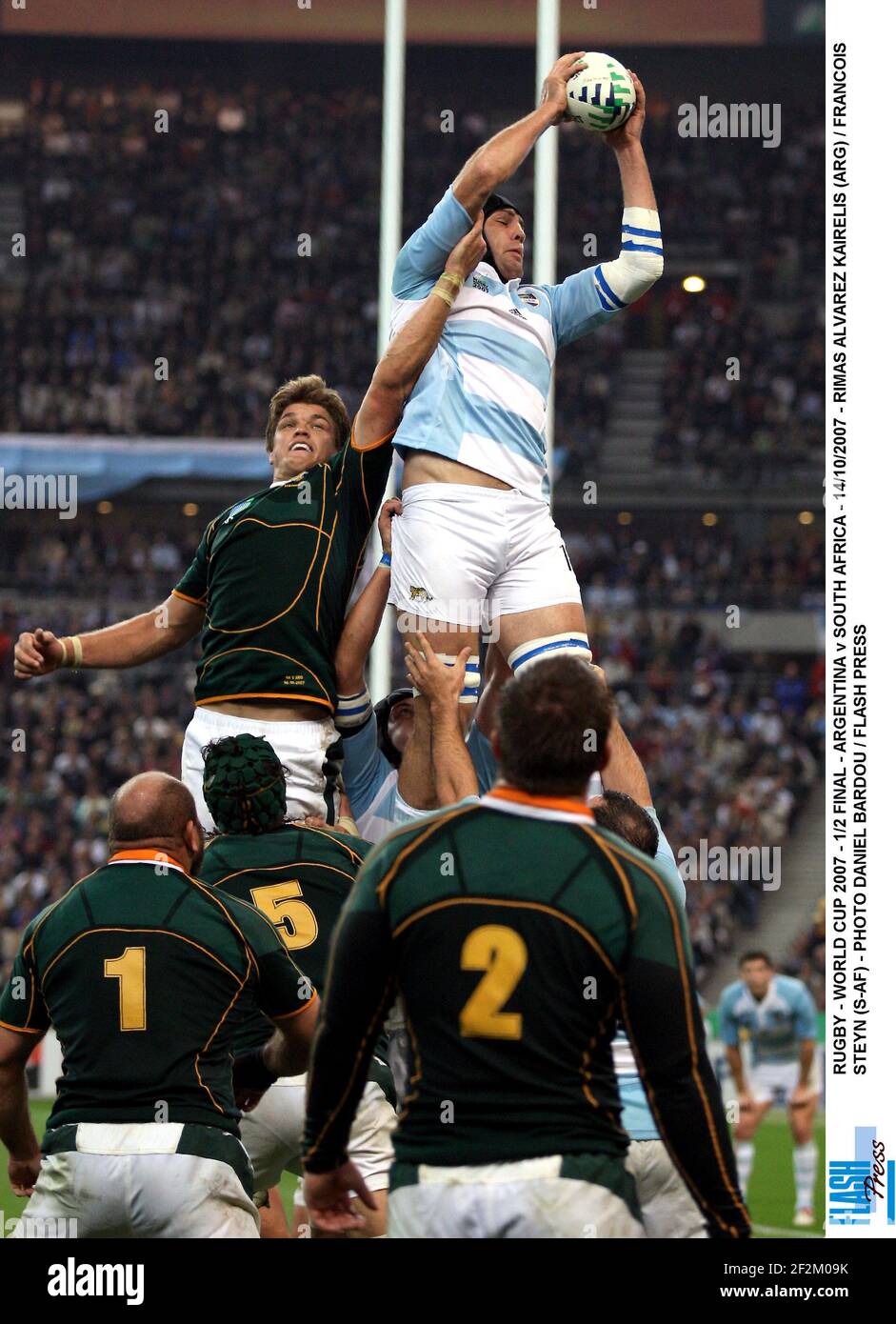 RUGBY WORLD CUP 2007 1/2 FINAL ARGENTINA v SOUTH AFRICA 14/10/2007 RIMAS ALVAREZ RUGBY WORLD CUP 2007 1/2 FINAL ARGENTINA v SOUTH AFRICA 14/10/2007 RIMAS ALVAREZ