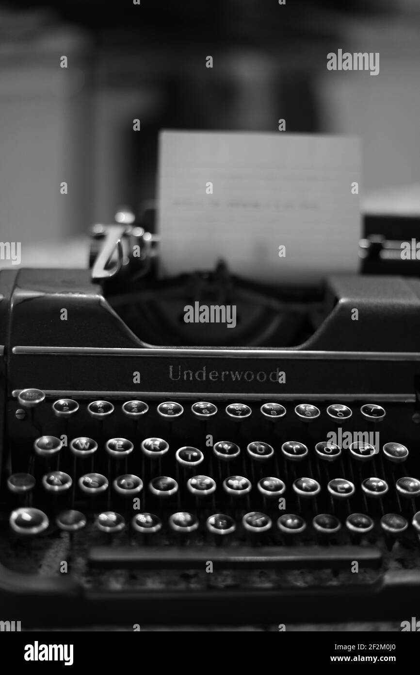 Antique Typewriter Stock Photo