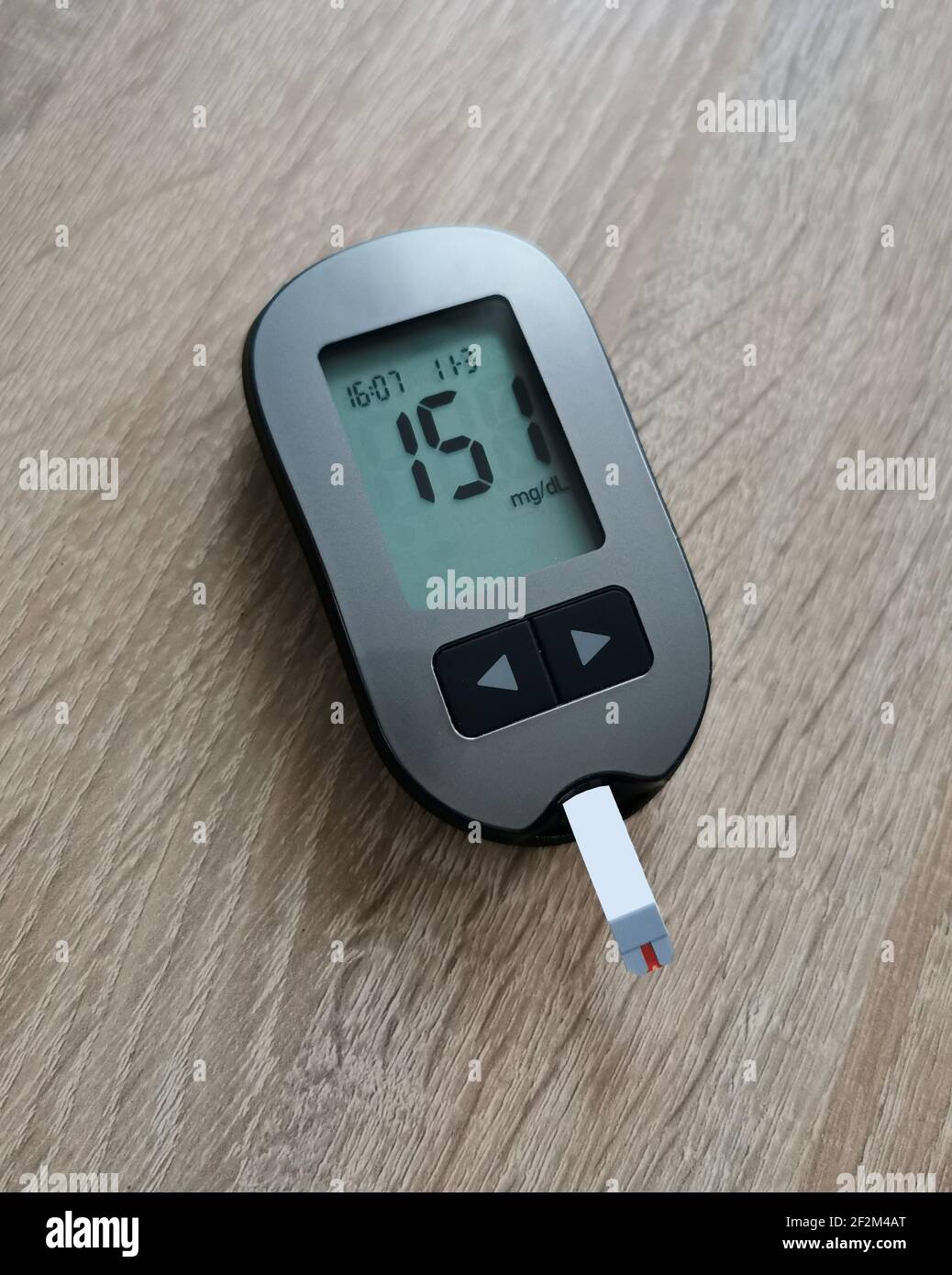 Testing of blood sugar in diabetic Stock Photo Alamy
