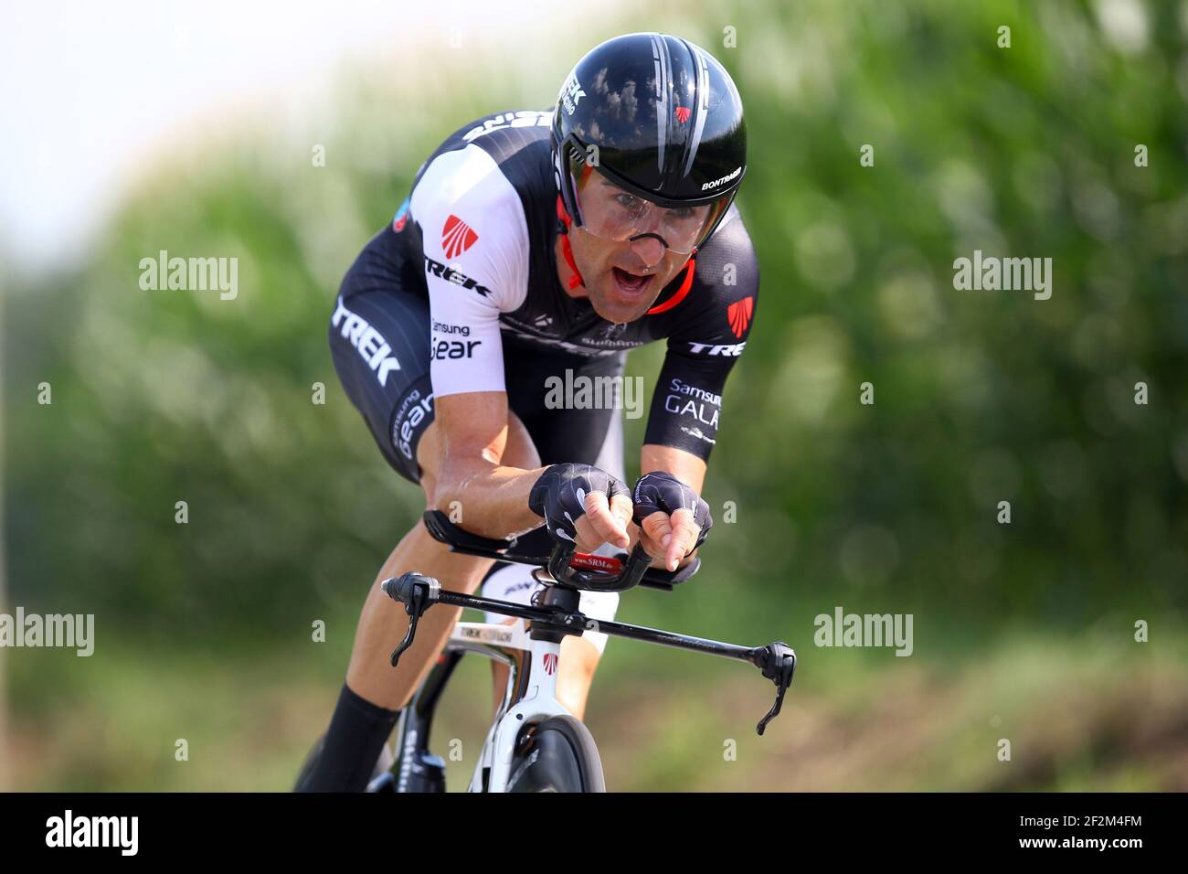 Haimar Zubeldia of Spain riding for Trek Factory Racing during the Tour of  France, UCI World Tour 2014, Stage 20, Individual Time Trial, Bergerac -  Perigueux (54 km), on July 26, 2014 -