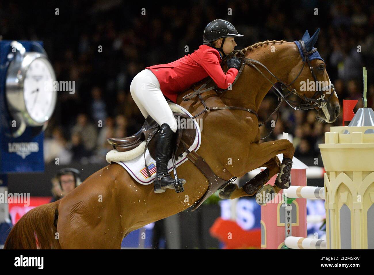 Lucy DAVIS riding on Barron during the Longines FEI World Cup