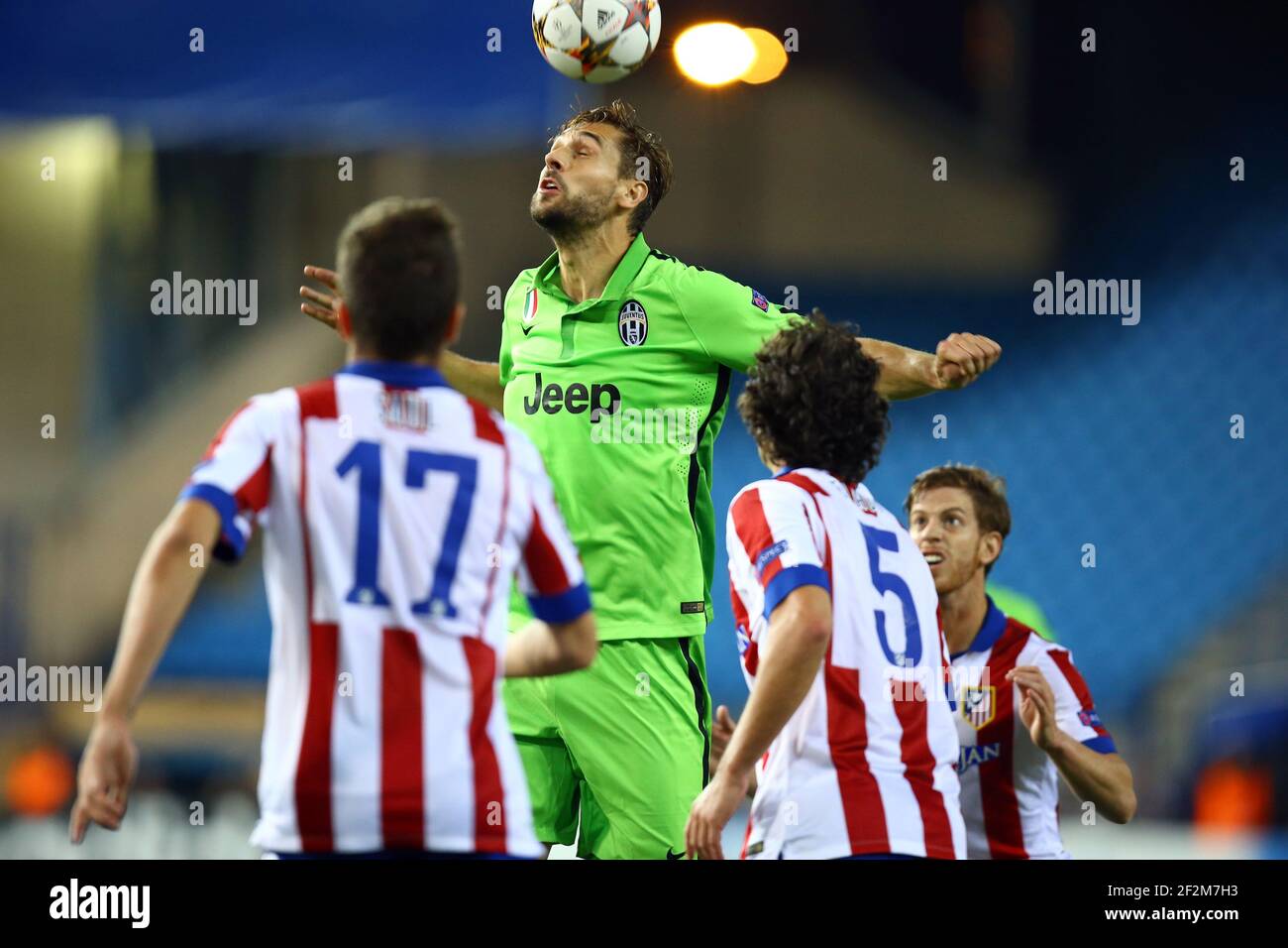 Fernando Llorente of Juventus FC during the UEFA Champions League, Group A, football match between Atletico Madrid and Juventus on October 01, 2014 at Vicente Calderon stadium in Madrid, Spain. Photo MANUEL BLONDEAU / AOP PRESS / DPPI Stock Photo