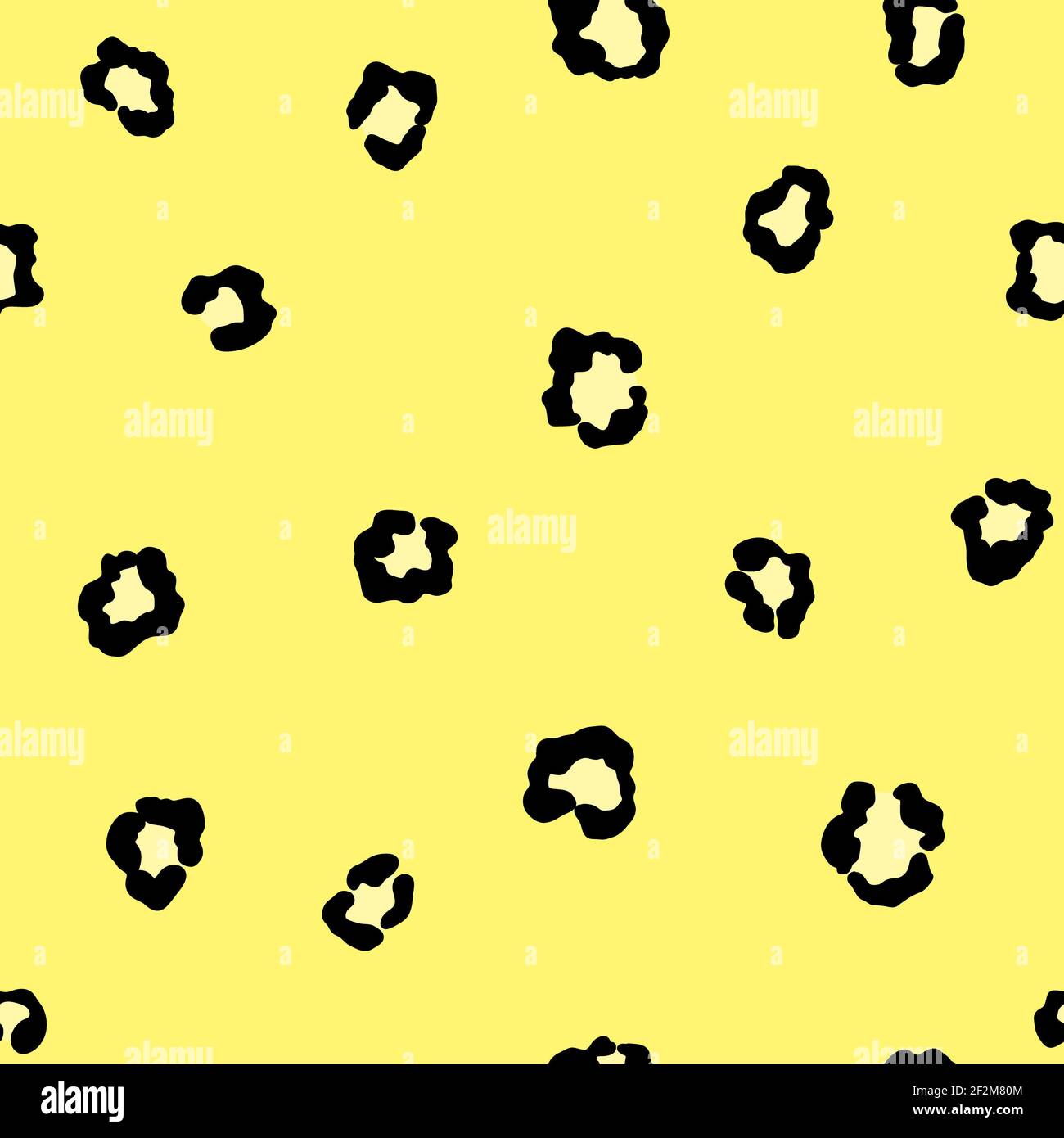 Illustration of seamless leopard pattern. Animal print Stock Photo - Alamy
