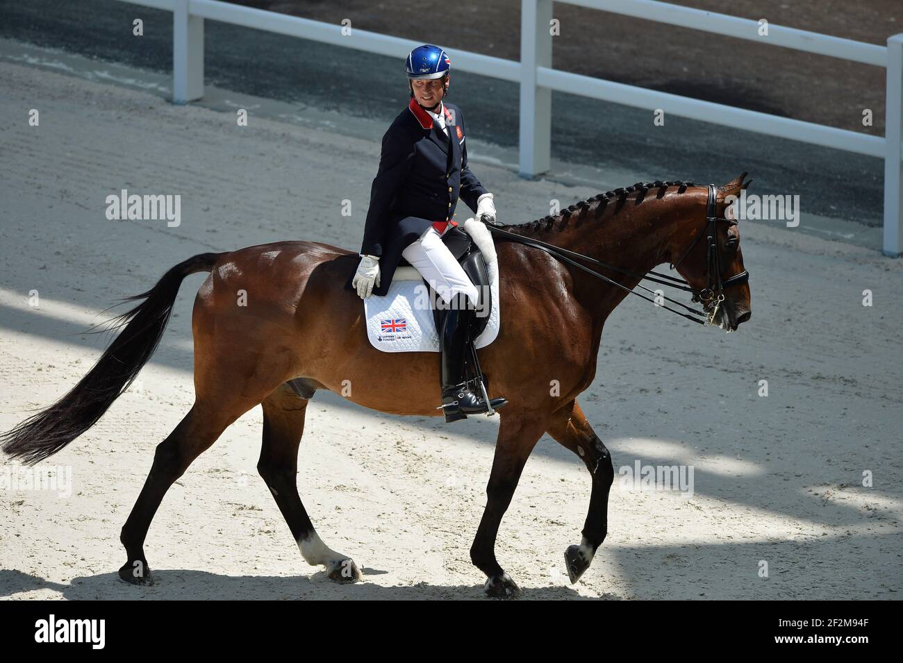 Carl HESTER (GBR) riding on Nip Tuck during the test event for Alltech FEI World Equestrian Games - Dressage CDI3 at Dornano Stadium in Caen, France, on June 23, 2014 - Photo Christophe Bricot / DPPI Stock Photo