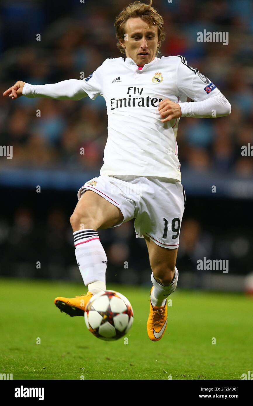 Luka Modric of Real Madrid CF during the UEFA Champions League, Group B, football match between Real Madrid CF and Liverpool FC on November 4, 2014 at Santiago Bernabeu stadium in Madrid, Spain. Photo Manuel Blondeau / AOP Press / DPPI Stock Photo