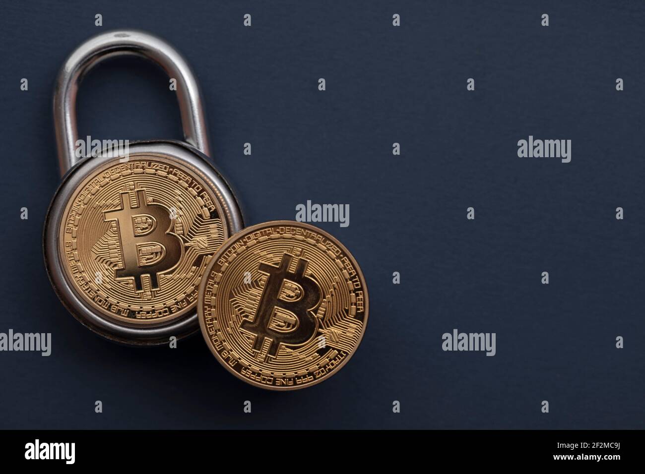 Bitcoin padlock. Cryptocurrency investment security and safety concept  Stock Photo - Alamy