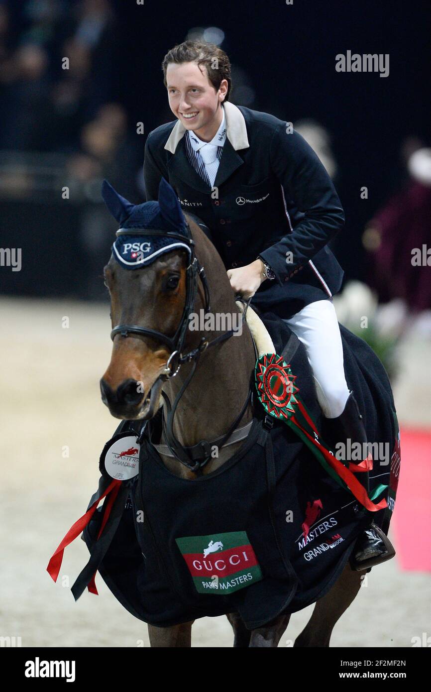 Martin Fuchs riding on PSG Future, winner of the GUCCI Grand Prix- Gucci  Paris Masters on December 7th 2014 at Parc des expositions, Paris Nord  Villepinte, France. Photo Christophe Bricot / DPPI
